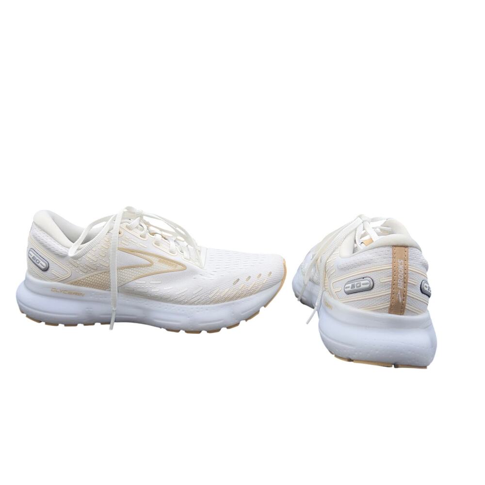 Brooks Glycerin 20 Women’s Running Shoes White Beige Size 8.5 B 1203691B122